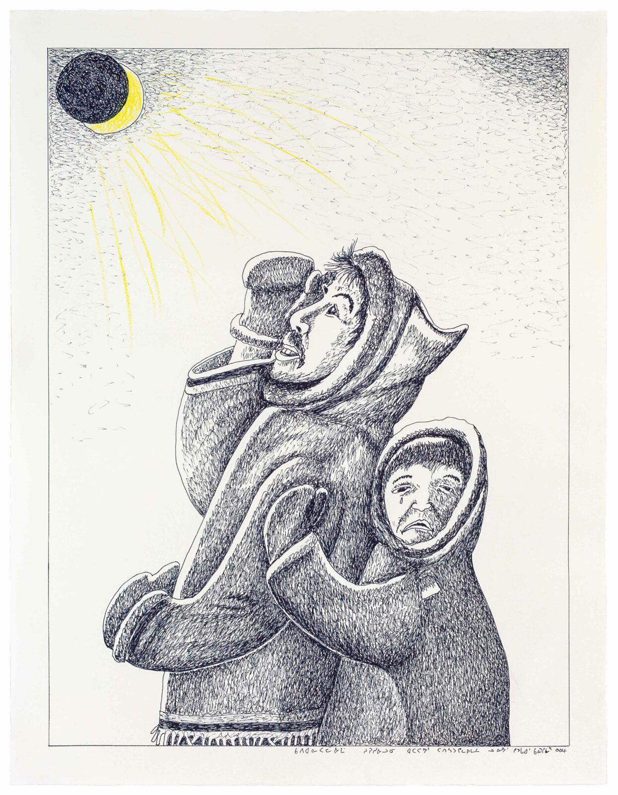 Kananginak Pootoogook - untitled (eclipse)