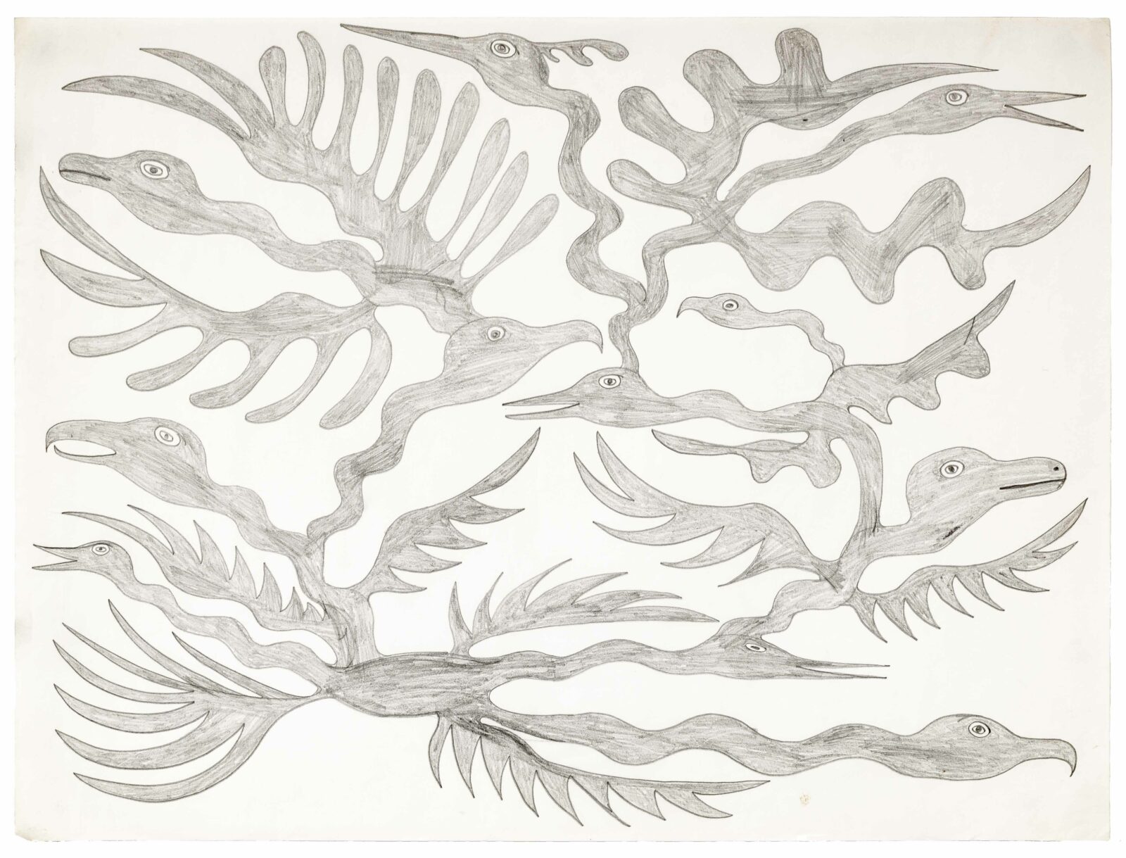 Kenojuak Ashevak - untitled (birds)